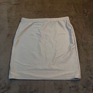 Forever 21 Light Gray Stretch Pencil Skirt Mini Womens Size Small